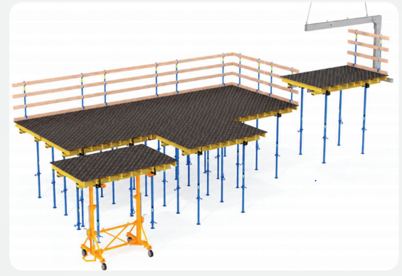 Bajaj table formwork slab unit with adjustable supports